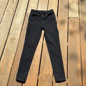American Eagle Black Skinny Jeans Size 2 Short